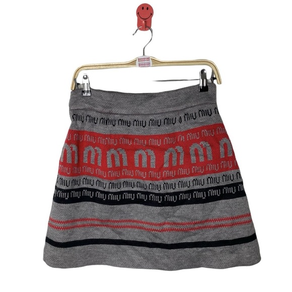 Rare SS 17 Miu Miu Skirt Monogram - Picture 3 of 10